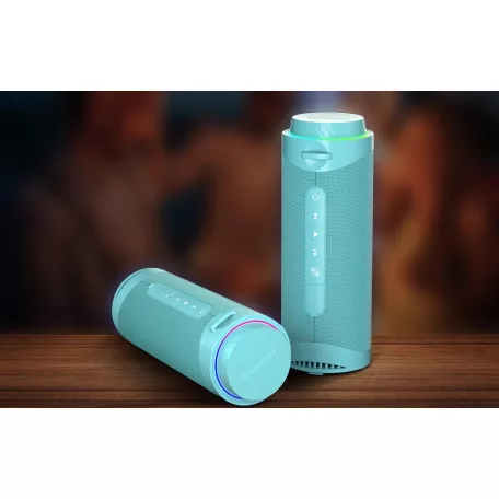 Tronsmart T7 IPX7 vízálló LED világítású bluetooth hangszóró türkizkék 30W