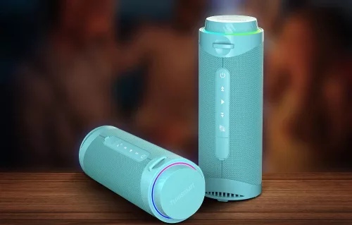 Tronsmart T7 IPX7 vízálló LED világítású bluetooth hangszóró türkizkék 30W