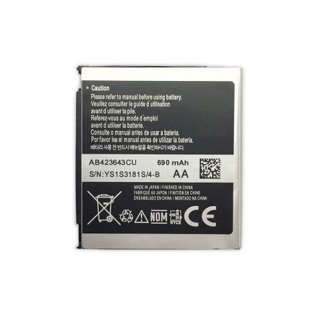 Samsung AB423643CE battery original Li-Ion 690mAh (U600)