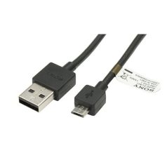 Sony EC-801 gyári USB - MicroUSB fekete adatkábel