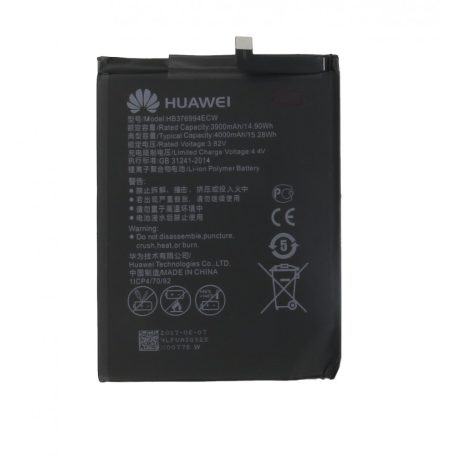 Huawei HB376994ECW gyári akkumulátor Li-Ion Polymer 3900mAh (Honor V9, Honor 8 Pro)