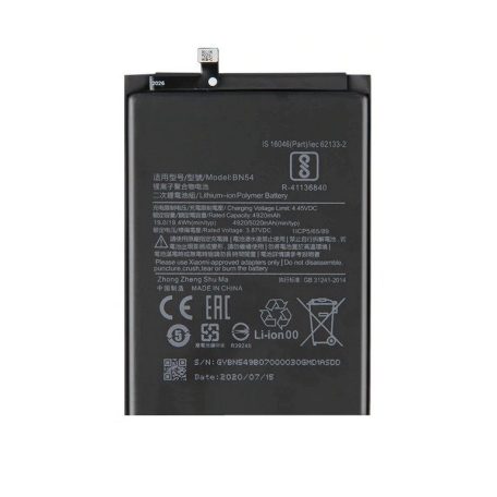 Xiaomi BN54 gyári akkumulátor Li-Ion 5020mAh (Redmi 9, Redmi Note 9)