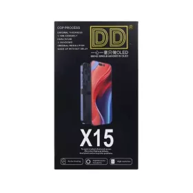   DD Apple iPhone 15 fekete OLED LCD kijelző érintővel (removable IC, 60Hz)