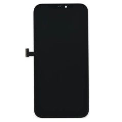   Apple iPhone 12 / 12 Pro 2020 (6.1) (SOFT OLED) fekete LCD kijelző érintővel