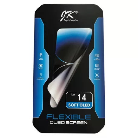 Apple iPhone 14 (6.1) (A2882) (SOFT OLED) fekete LCD kijelző érintővel