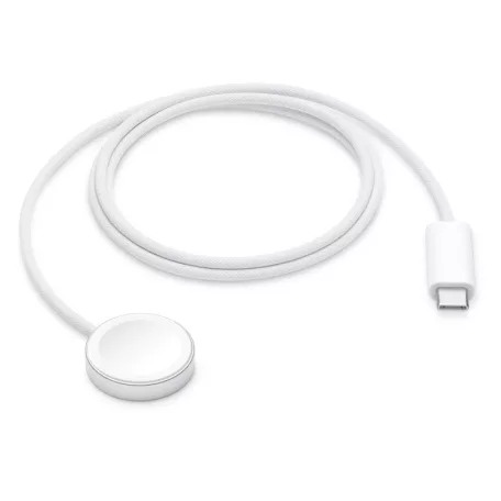 Apple A2515 (MT0H3ZM/A) Magsafe vezeték nélküli töltő szövetbevonatos kábellel, 1m fehér 5W 1A