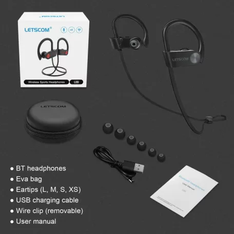 Wireless headphones Bluetooth RT558 + Cable Micro USB black