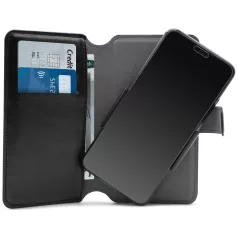   Puro  univerzális Eco-leather könyvtok 6" telefon méretig fekete