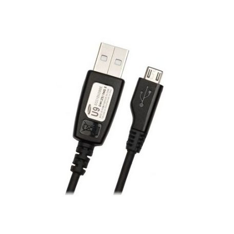 Samsung gyári USB - MicroUSB fekete adatkábel 0,8m ECC1DU0BBK