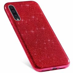   Shining Glitter tok - Samsung A505 Galaxy A50 (2019) / A50S / A30S piros csillogó tok