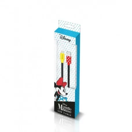 USB kábel Disney - Minnie Apple USB - Lightning (8Pin) 1 méter piros