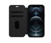 OtterBox Strada Apple iPhone 13 Pro (6.1) oldalra nyíló mágneses bőr könyvtok szilikon belsővel fekete