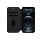 OtterBox Strada Apple iPhone 13 Pro (6.1) oldalra nyíló mágneses bőr könyvtok szilikon belsővel fekete