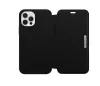 OtterBox Strada Apple iPhone 13 Pro (6.1) oldalra nyíló mágneses bőr könyvtok szilikon belsővel fekete