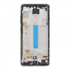   Samsung A526B Galaxy A52 5G fekete LCD kijelző érintővel és kerettel