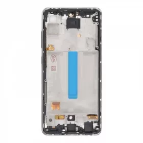   Samsung A526B Galaxy A52 5G fekete LCD kijelző érintővel és kerettel