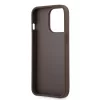 Guess Apple iPhone 13 Pro Max (6.7) PU 4G Metal Logo hátlapvédő tok barna (GUHCP13X4GMGBR)
