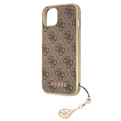   Guess Apple iPhone 13 Mini (5.4) PU 4G Printed Stripe hátlapvédő tok barna (GUHCP13SGF4GBR)