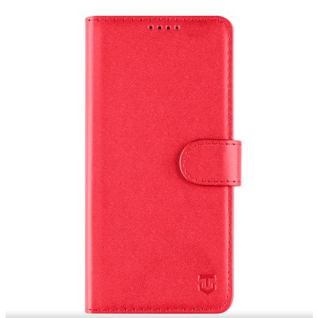 Tactical Field T - Mobile T Phone Pro 5G oldalra nyíló mágneses könyv tok szilikon belsővel piros
