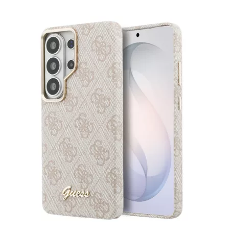 Guess PU 4G Metal Logo Samsung S948 Galaxy S26 Ultra hátlapvédő tok pink (GUHMS26L5P4FWMSP)