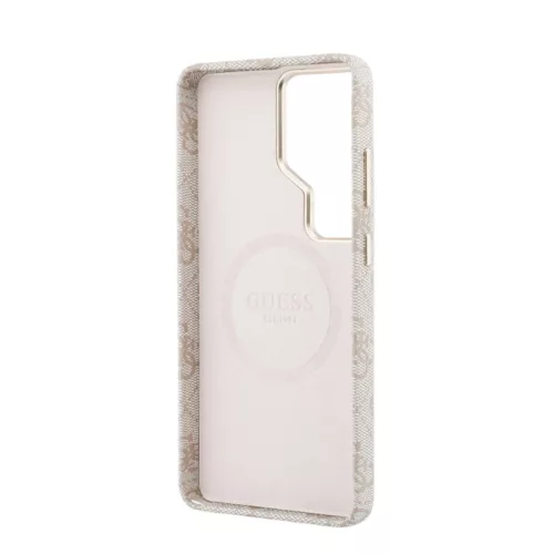 Guess PU 4G Metal Logo Samsung S948 Galaxy S26 Ultra hátlapvédő tok pink (GUHMS26L5P4FWMSP)