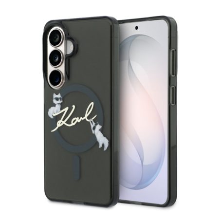 Karl Lagerfeld IML Choupette Magnetic Samsung S948 Galaxy S26 Ultra hátlapvédő tok fekete (KLHMS26L5HKSCAK)