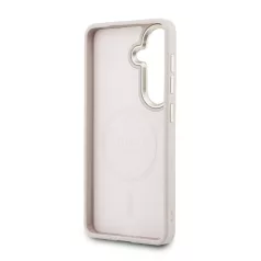   Guess PU Leather Gold Frame MagSafe Samsung S948 Galaxy S26 Ultra hátlapvédő tok pink (GUHMS26LP4MSEGCP)