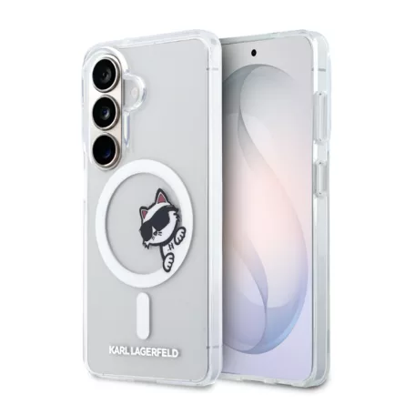 Karl Lagerfeld IML Choupette Peekaboo Samsung S948 Galaxy S26 Ultra hátlapvédő tok átlátszó (KLHMS26L6HCPSCT)