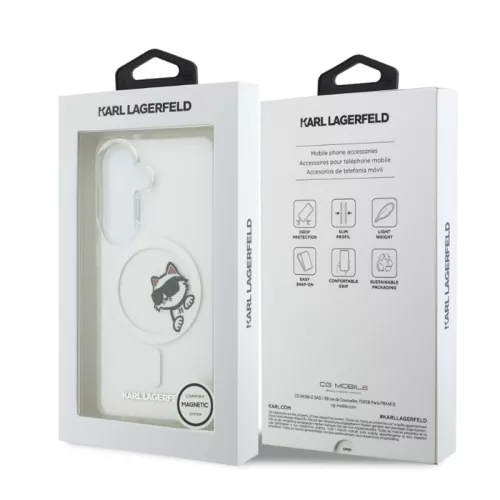 Karl Lagerfeld IML Choupette Peekaboo Samsung S948 Galaxy S26 Ultra hátlapvédő tok átlátszó (KLHMS26L6HCPSCT)