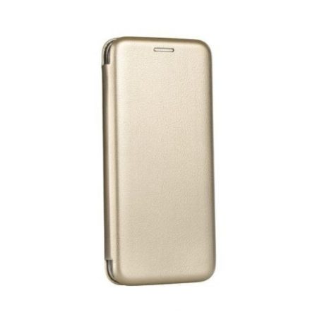 Forcell Elegance Samsung G970F Galaxy S10e oldalra nyíló mágneses könyv tok szilikon belsővel arany