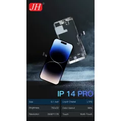   Apple iPhone 14 Pro (6.1) fekete LCD kijelző érintővel (removable IC)