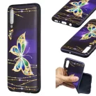 Slim Case Art - Samsung A705 Galaxy A70 (2019) fekete pillangó mintás szilikon tok