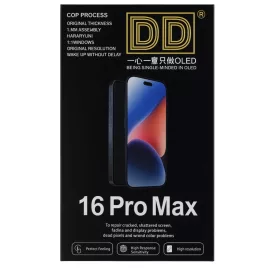   DD Apple iPhone 16 Pro Max fekete Hard OLED LCD kijelző érintővel (removable IC)