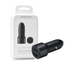   BLISZTERES Samsung EP-L1100NBEGWW fekete gyári autós gyorstöltő 2XUSB csatlakozóval 2A 15W