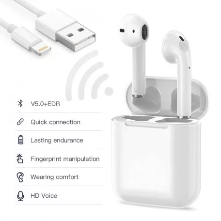 i11​ 5.0 Tws Mini Sztereo Bluetooth headset dobozban fehér