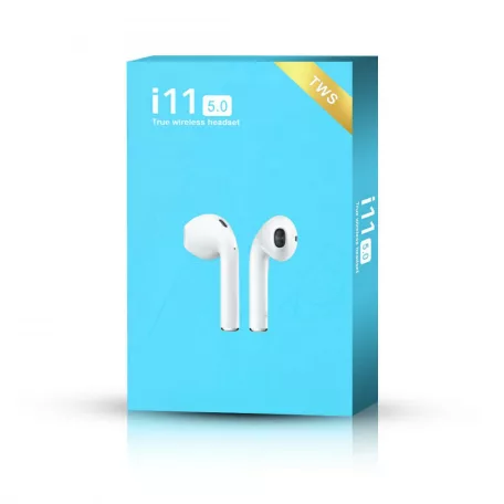i11​ 5.0 Tws Mini Sztereo Bluetooth headset dobozban fehér