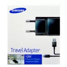 BLISZTERES Samsung ETA-U90EBE gyári hálózati fekete 2A ECB-DU4EBE fekete gyári micro USB adatkábellel 1.5m