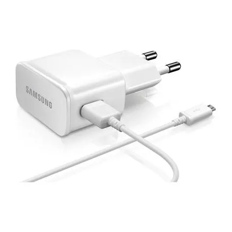 BLISZTERES Samsung ETAU90EWE gyári hálózati fehér 2A ECB-DU4EWE fehér gyári micro USB adatkábellel 1.5m