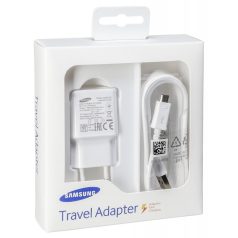   Samsung original travel charger head 2A (EP-TA20EWE) with ECB-DU4EWE original data cable in blister