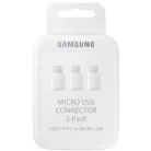 Bliszteres Samsung EE-GN930KWEGWW gyári micro USB Type-c átalakító adapter fehér (3db/csomag)