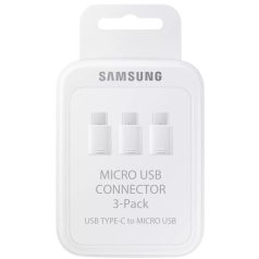   Bliszteres Samsung EE-GN930KWEGWW gyári Micro USB Type-c átalakító adapter fehér (3db/csomag)