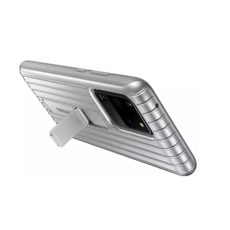 Samsung  Protective Standing Cover G980 Galaxy S20 (6.2) gyári ezüst hátlapvédő tok (EF-RG980)