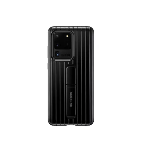 Samsung  Protective Standing Cover G988 Galaxy S20 Ultra (6.9) gyári fekete hátlapvédő tok (EF-RG988)