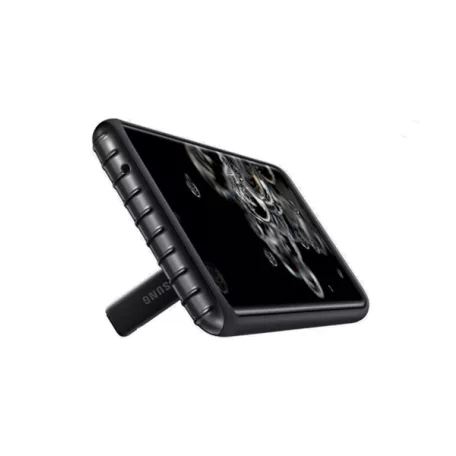 Samsung  Protective Standing Cover G988 Galaxy S20 Ultra (6.9) gyári fekete hátlapvédő tok (EF-RG988)