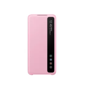   Samsung Smart Clear View G980 Galaxy S20 (6.2) gyári pink könyvtok (EF-ZG980)