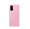Samsung Smart Clear View G980 Galaxy S20 (6.2) gyári pink könyvtok (EF-ZG980)