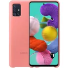 Samsung A715 Galaxy A71 (2020) gyári pink hátlapvédő szilikon tok (EF-PA715)