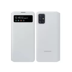   Samsung S View Wallet A515 Galaxy A51 (2020) gyári fehér könyvtok (EF-EA515)