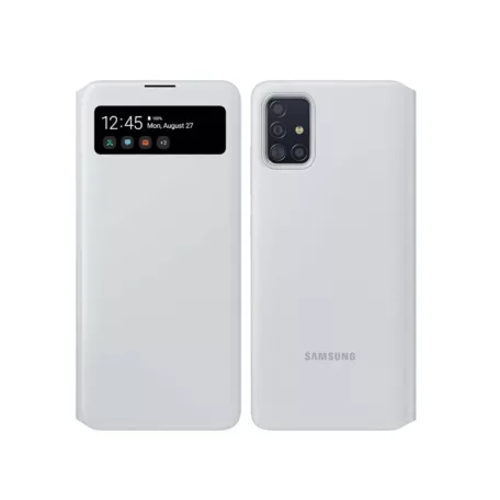 Samsung S View Wallet A515 Galaxy A51 (2020) gyári fehér könyvtok (EF-EA515)