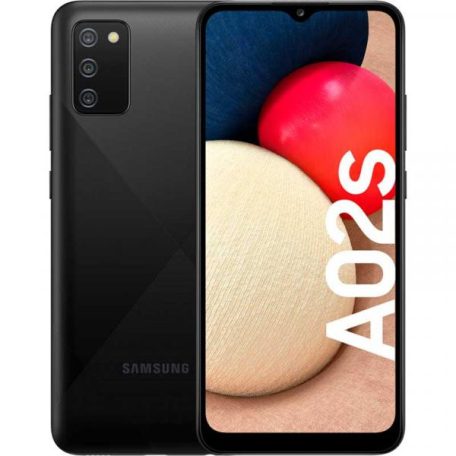 Samsung A025 Galaxy A02S 3/32GB Dual SIM kártyafüggetlen érintős mobiltelefon, fekete (Android)